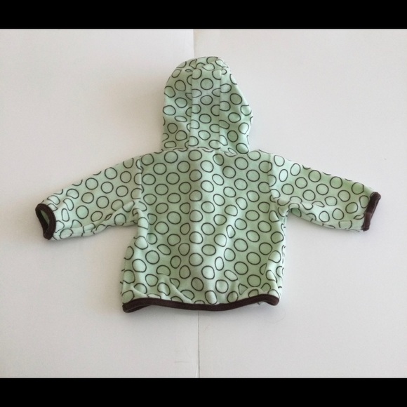 Emma Jack mint green fleece sweater with hoodie 3M - Picture 2 of 6